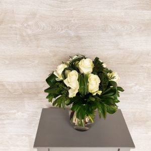 Bouquet de fleurs de roses blanches